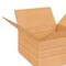 100 Pack Durable Multi Depth Corrugated Boxes for Mailing Packing and Moving 12 x 12 x 6 Inch
